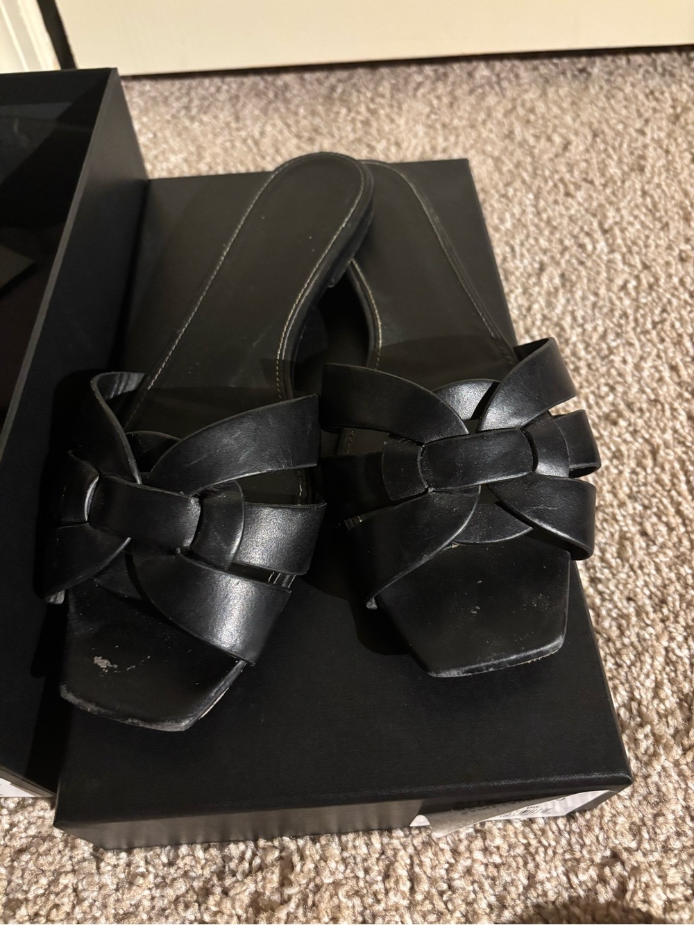 black saint laurent shoes